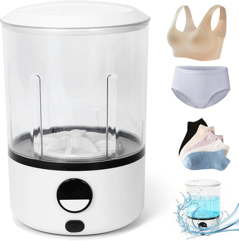 Portable Mini Washing Machine for Underwear & Baby Clothes, Compact, Lightweight Washer for Small Laundry, Apartments