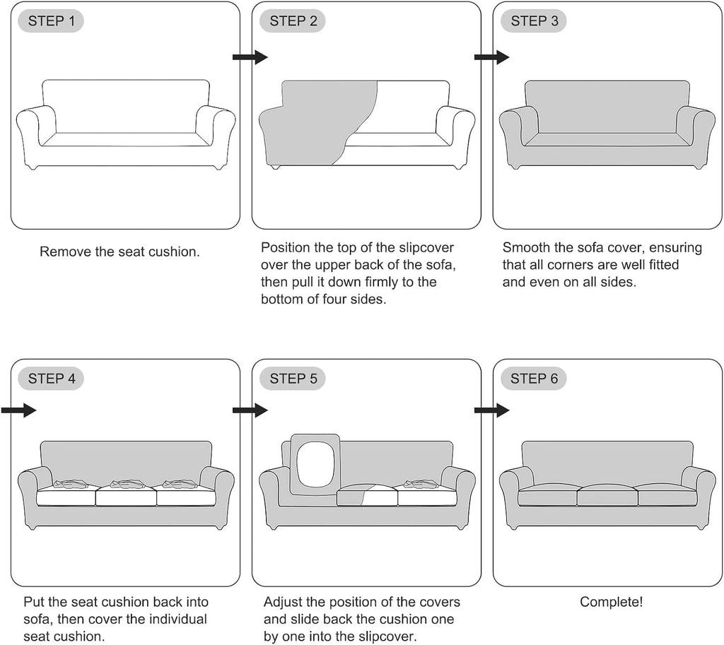 Velvet Couch Covers - Stretch Soft Sofa Slipcovers for 3 Cushion Couch - Pet Friendly and Durable Fabric for Dogs