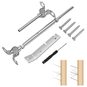 20 Pair Cable Railing Kit - 1/8" Swage Toggle Turnbuckle Hardware - T316 Stainless Steel - Adjustable 180 Stairs Deck