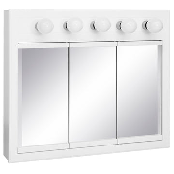 Concord Tri-View Medicine Cabinet, 36", White
