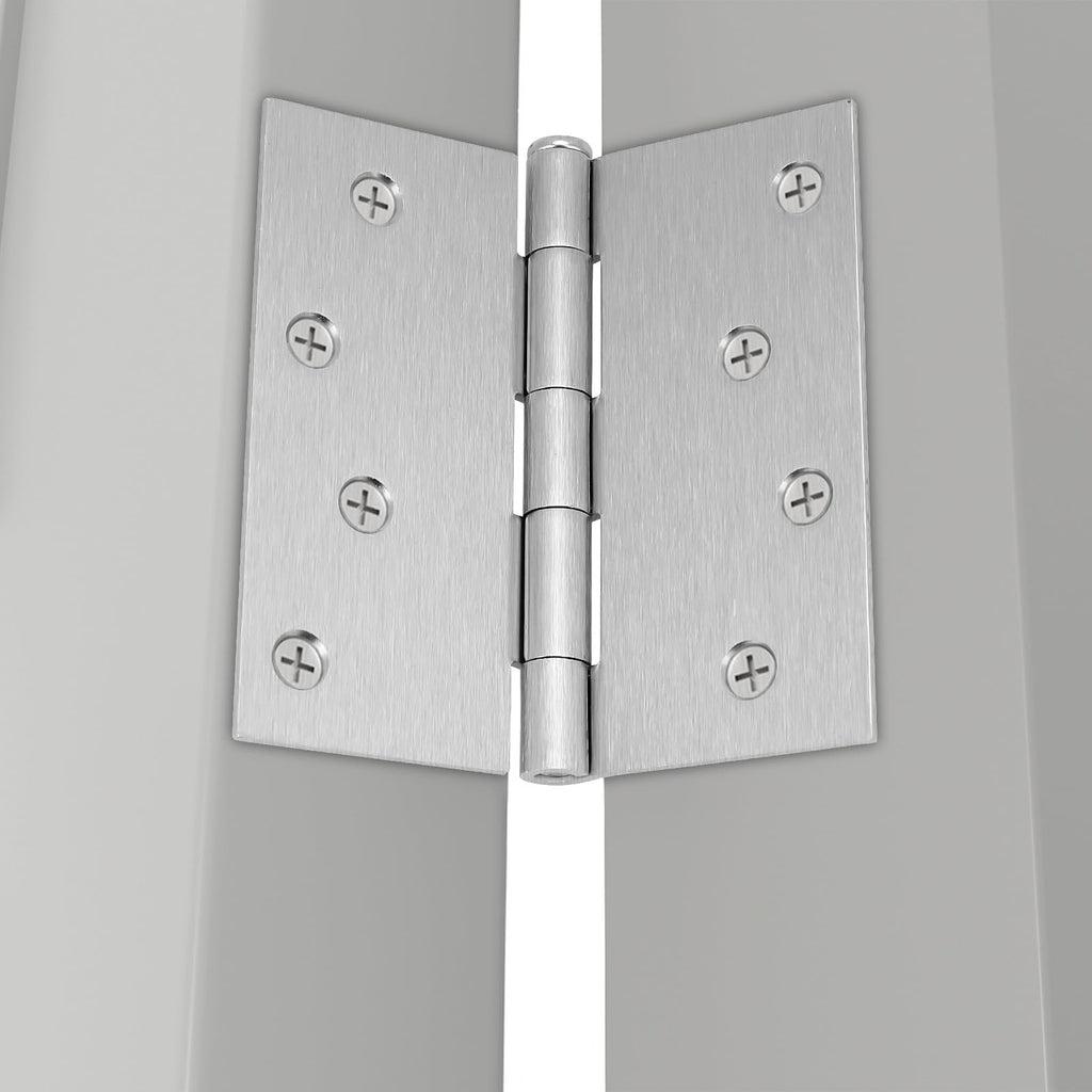 18 Pack Brushed Nickel Door Hinges 4 inch x 4 inch Door Hinges