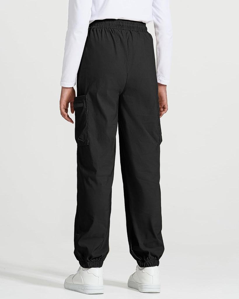 Boys Girls Cargo Pants Kids Water Resistant Hiking Pants Quick Dry
