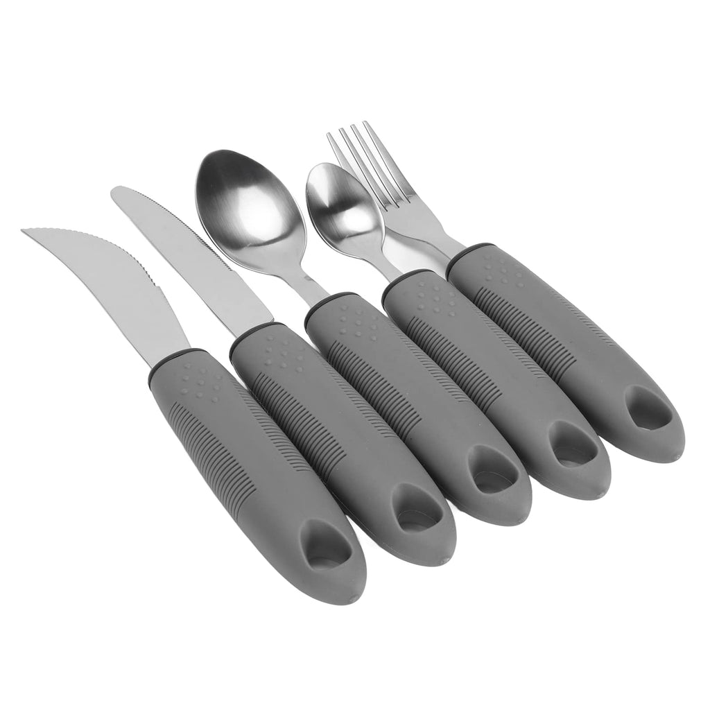 Adaptive Utensils for Hand Tremors, Arthritis and Parkinsons, Weighted Knives Fork and Spoons Stainless Steel