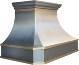 Island Mount Range Hood 4 Speed LED Lights