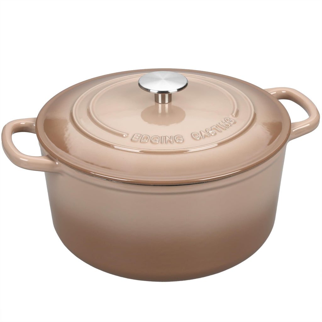 Enameled Cast Iron Dutch Oven with Sourdough Bread Baking Kit, Bread Dutch Oven with Lid, Includes Proofing Basket &