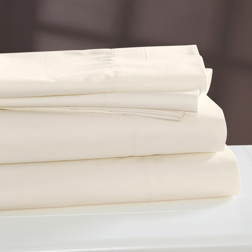 Dreamstead 100% Cotton Bed Sheets Set 300 Thread Count Luxurious Sateen Weave Pure Combed Cotton Soft Wrinkle