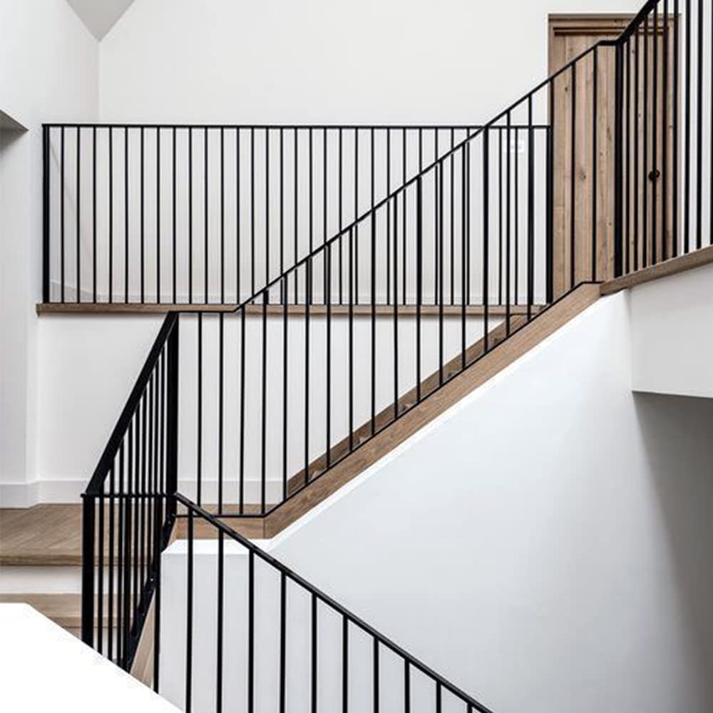Iron Balusters for Staircase Interior (Box of 15) Stair Spindles 1/2" Square Metal Balusters - Hollow Straight