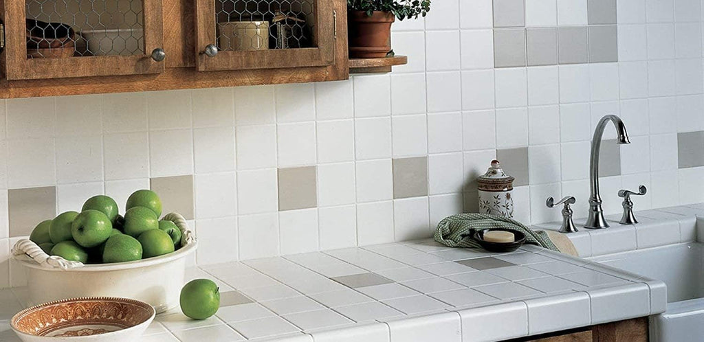 White 4x4 Glossy Finish Ceramic Subway Tile for Shower Walls Backsplash Made in USA (12.5SF Full Box 100 Pieces)