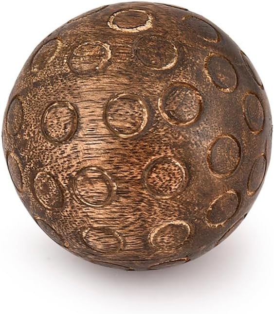 Decorative Balls Mango Wood Round Balls Individual Use Ideal for Use in Living, Dining Room Home Décor (3" - Set of 3