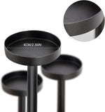 Floor Candelabra Tall 9 Arm Candle Holders, 60" Black Metal Candlestick for Pillar Tealight Candles