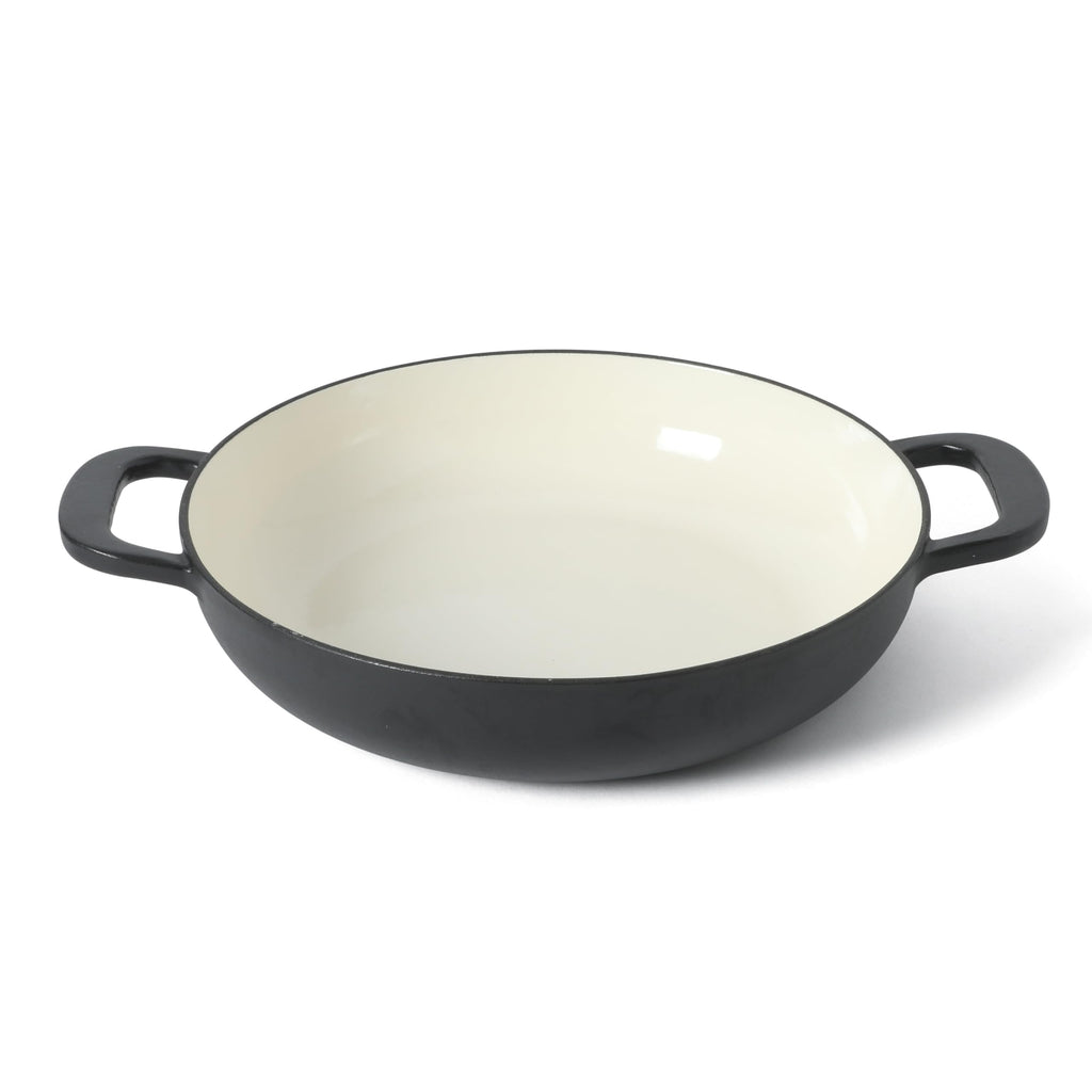 Gatwick Enameled Cast Iron Braiser with Lid, 3.5-Quart Braiser Pan for Stovetop & Oven, Cast Iron Braising Pan