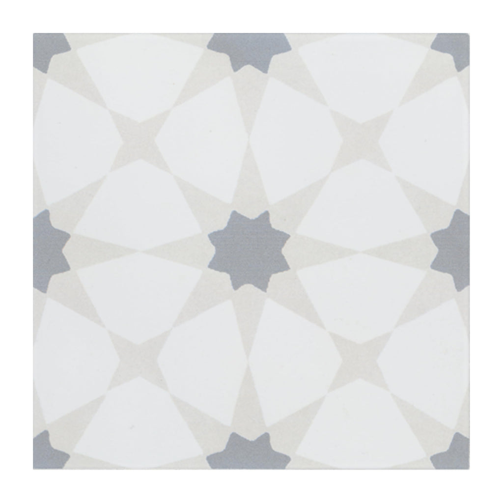Porcelain Wall Tile | Zoudia Encaustic | 8" x 8"