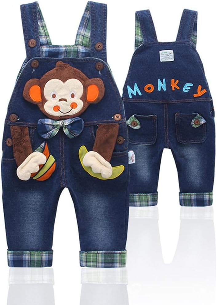 Baby & Toddler Boys Jean Overalls Pants Set