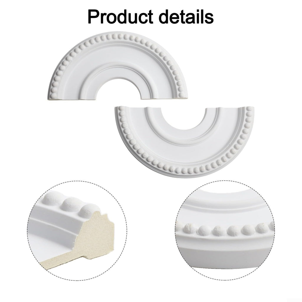 Ceiling Medallion, Ceiling Fan Light Cover, PU Split Ring For Chandeliers And Flush Mount Fixtures, Decorative