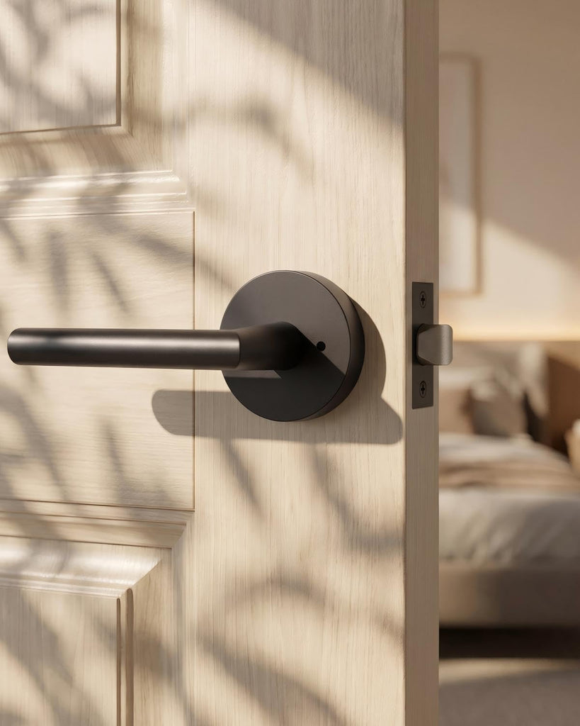 Black Door Handles Interior, Privacy Matte Black Interior Door Handles - Door Lever