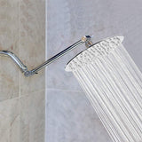 Rain Shower Head with 11'' Adjustable Arm, High Pressure Stainless Steel Rainfall Shower, Ultra-Thin Design