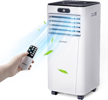 Portable Air Conditioner, 8000BTU AC Unit with Drying, Fan, Sleep Mode, 24H Timer, Remote Control