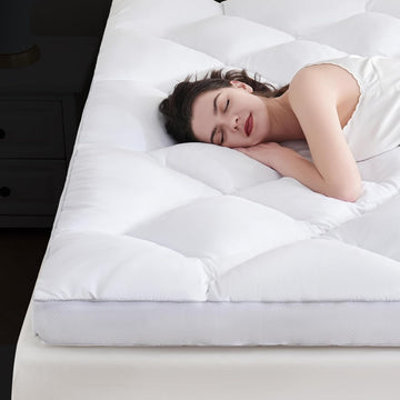 3 Inch King Mattress Topper, Ultra Thick and Fluffy Supportive Memory Foam Mattress Topper for Body Pain, Mattress