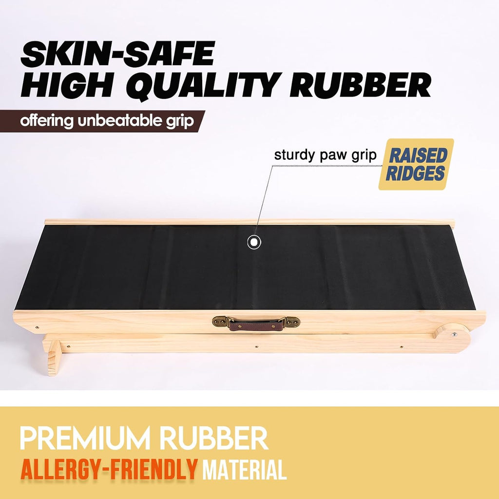 Dog Ramp for Couch & Bed, Adjustable Wooden Ramp for Dogs