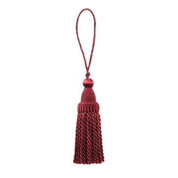 Tassels with Loops, DIY Decorative Tassel,Red - 2 Pack