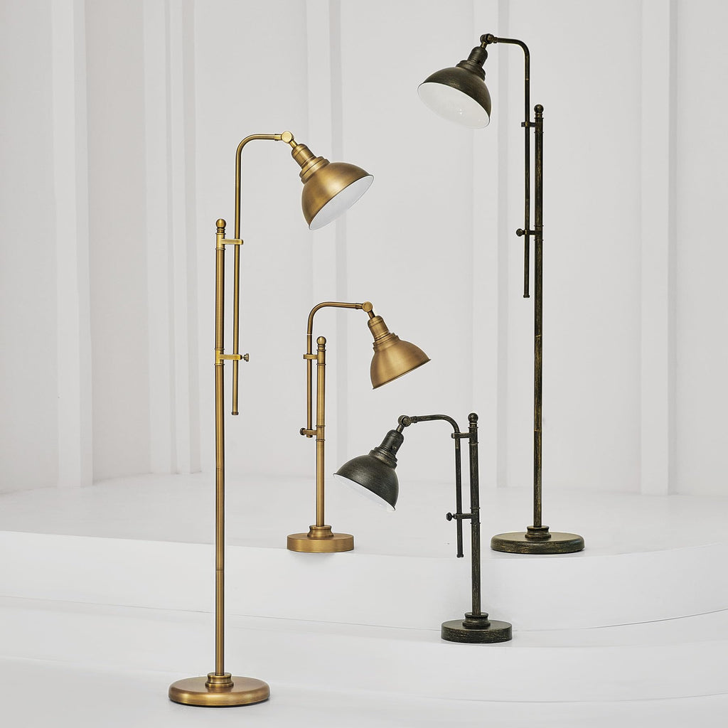 Industrial Floor Lamp 65", Adjustable Standing Lamp