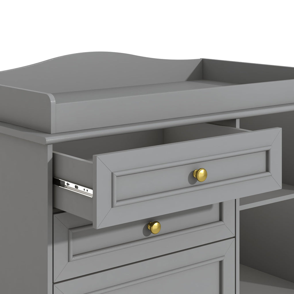Grey Changing Table Dresser