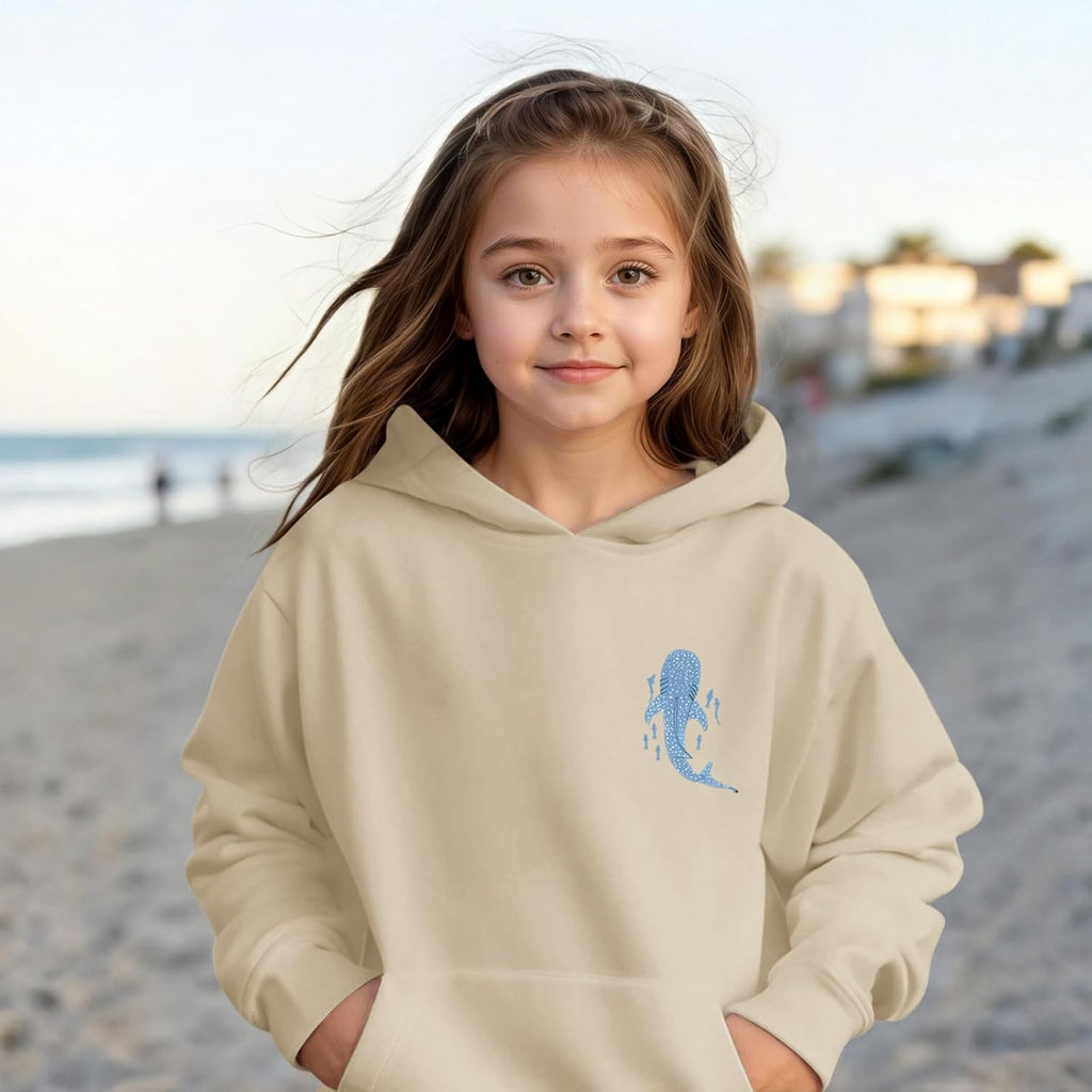 Cute Christian Hoodies For Girls Graphic Sweatshirt Whale Shark Kawaii Hoodie Kids Jesus Faith Bible Verse Pullover