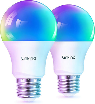 Matter Smart Light Bulbs, Work with Apple Home, Alexa, Siri, Google