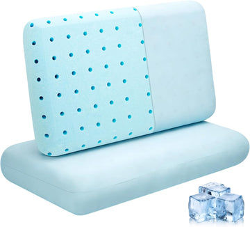 Cooling Memory Foam Pillow, Bed Pillow for Sleeping, King Size, Breathable Memory Foam, Premium Support with Washable