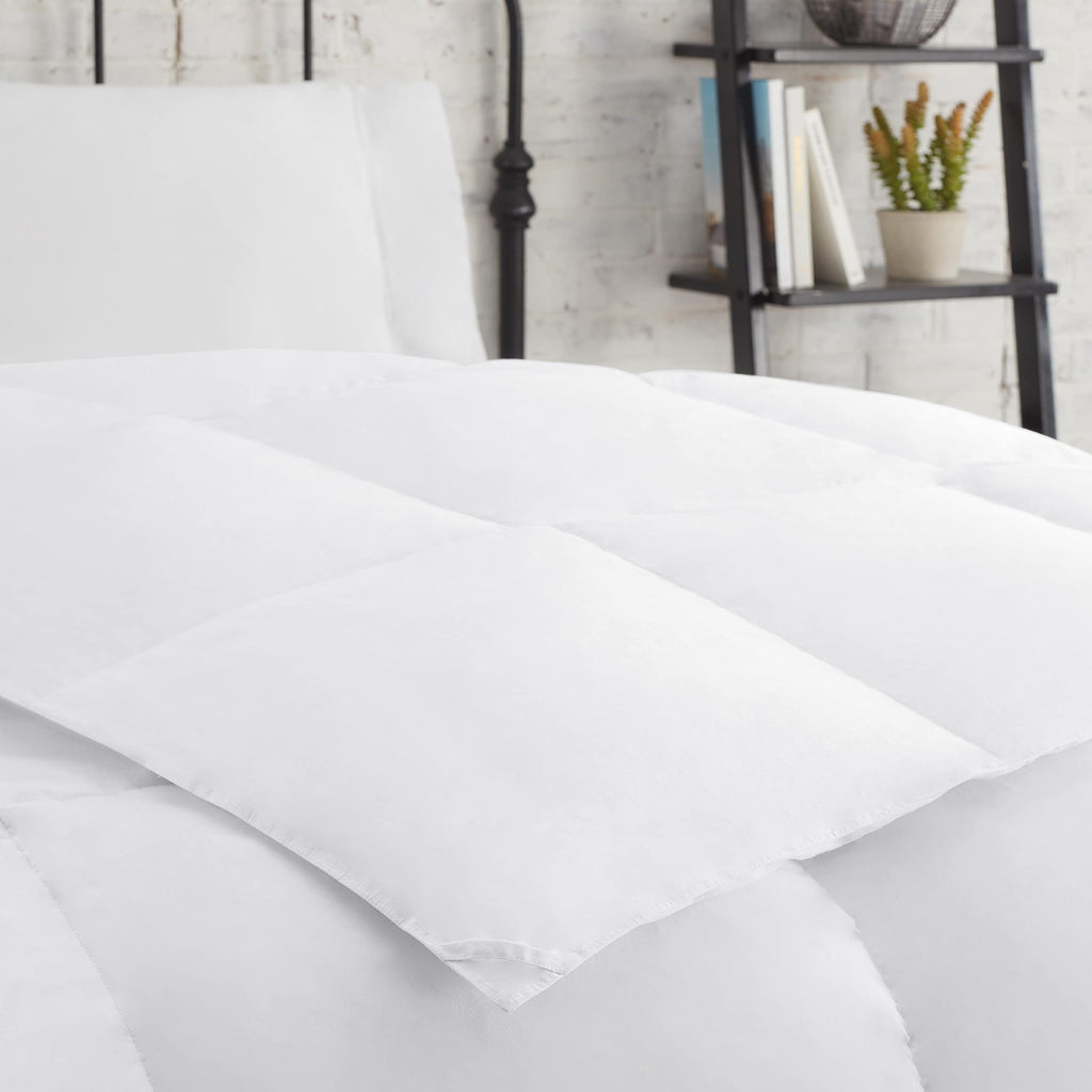 Soft and Natural Breathable Down Feather Fill Bedding Comforter Duvet Insert with 4 Corner Loops for All Season
