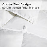 Goose Feather Down Comforter Queen, White 100% Cotton Duvet Insert