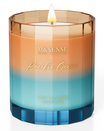 Summer Ocean Scented Candles, 10.6oz Natural Soy Wax