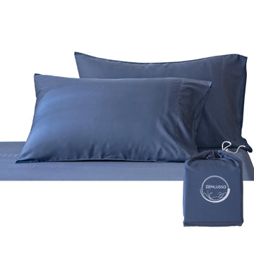 Pillowcases 100% Viscose Made from Bamboo Pillow Cases, Cooling, Luxuriously Soft, Envelope Closure, 300 Thread Count