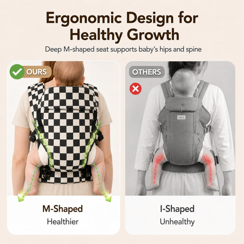 Carrier Newborn to Toddler,Cotton Infant Carrier,7-40lbs Baby Carrier