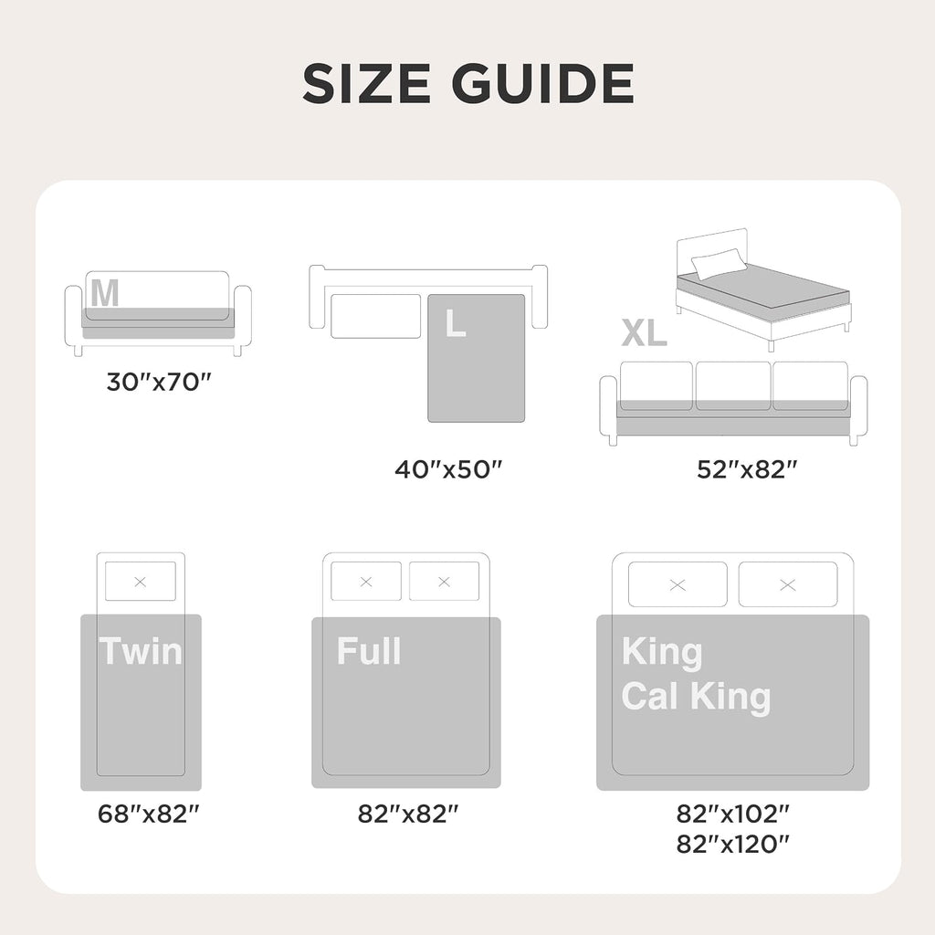 Waterproof Couch Cover for Sofa and Dogs Quick Drying, 30x70IN