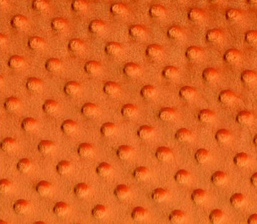 Minky Fabric Dimple Dot Orange / 60" Wide/Sold by the Yard