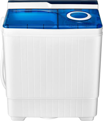 Portable Washing Machine, Twin Tub 26 Lbs Capacity, 18 Lbs Washer and 8 Lbs Spinner, Compact Washer with Control Knobs