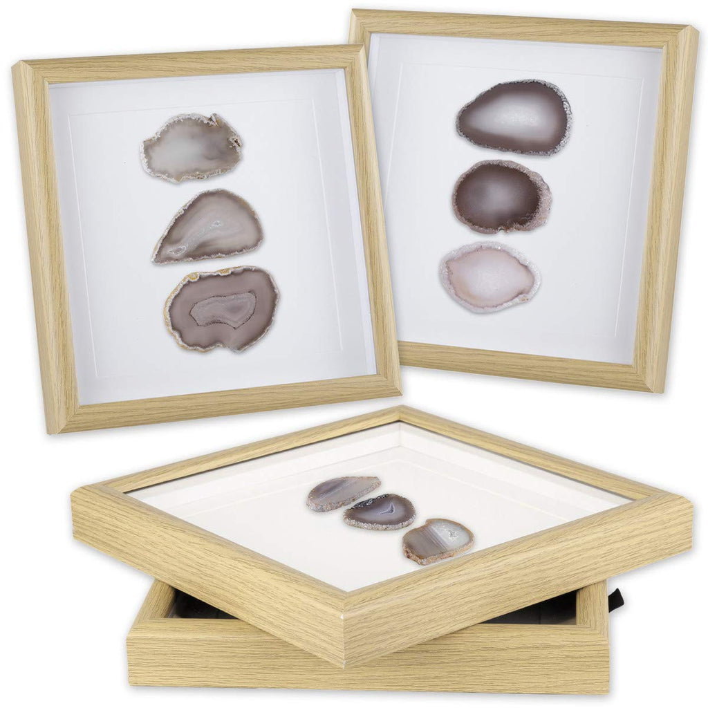 8.8 Inch Framed Agate Slices Geode Wall Art Picture Frame