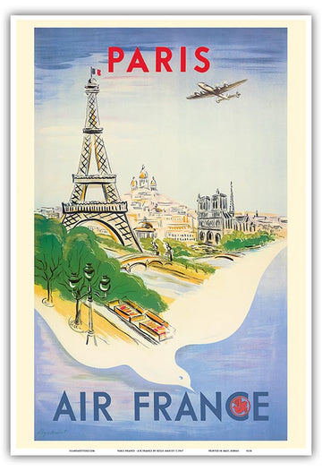 Paris - Capital of France - Eiffel Tower Poster Print