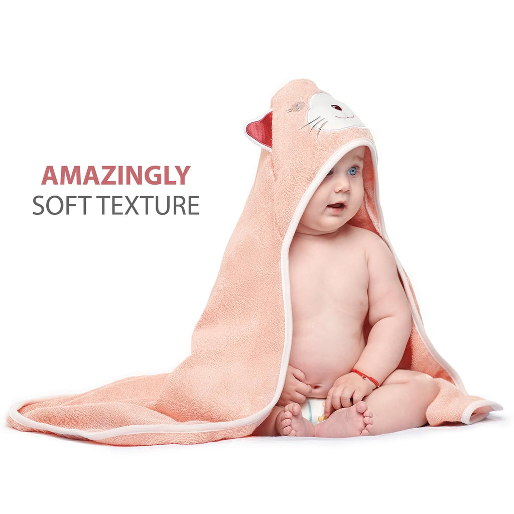 Hooded Baby Towels for Newborn & Toddler - Super Soft Baby Bath Towels with Hood, Highly Absorbent Viscose Made from