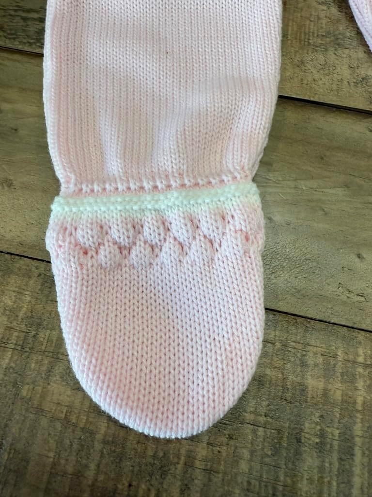 Piece Baby Knitted Set Sweater Footed Pants Hat Boys Girls Coming Home Newborn Outfit - Made in Spain
