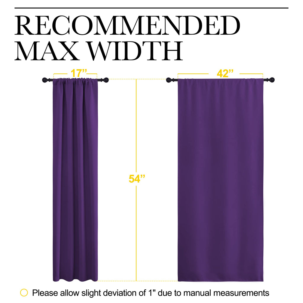 Kitchen Curtains, Short Blackout Curtains & Drapes, Home Decoration Window Treatment Cafe Curtain Panels with Rod