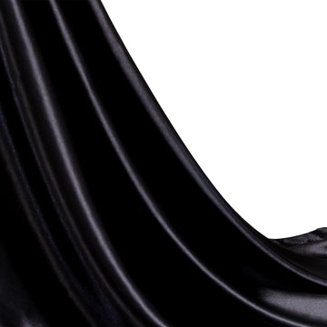 Black Satin Fabric 5 Yards 55 Inch