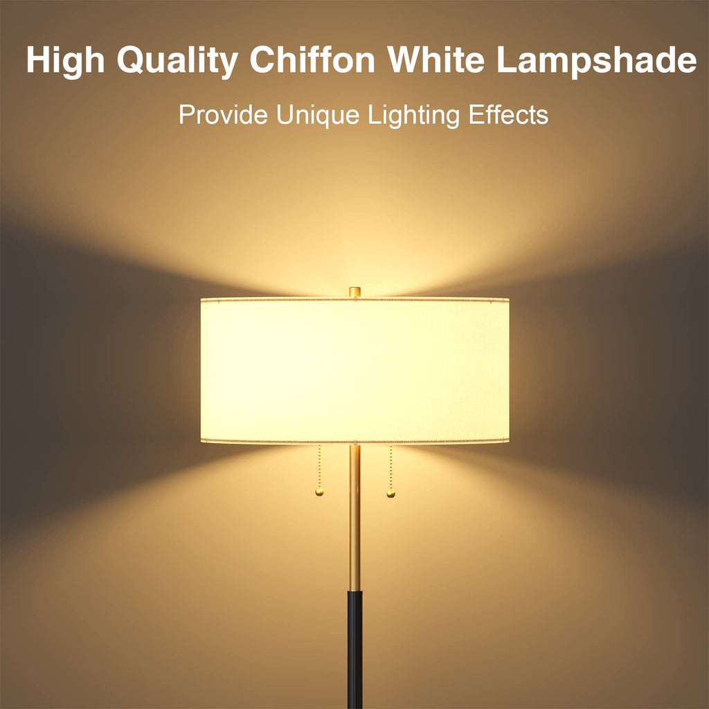 3 Color Temperature Mid Century Floor Lamp