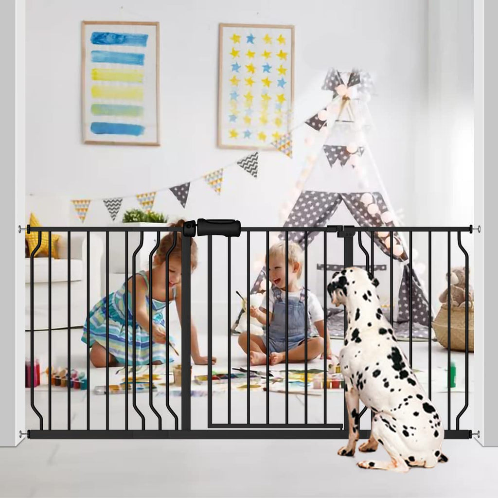 53-57.5 Inch Wide Extra Wide Baby Gate Indoor for Stairs Doorway