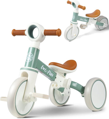 Toddler Balance Bike for 1 2 Year Old, 4 in 1 Tricycle for Toddlers 1-3