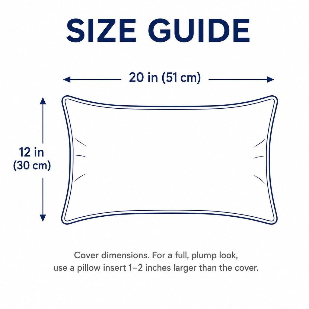 Ikat Diamond Print Lumbar Pillow Cover 12x20, Blue