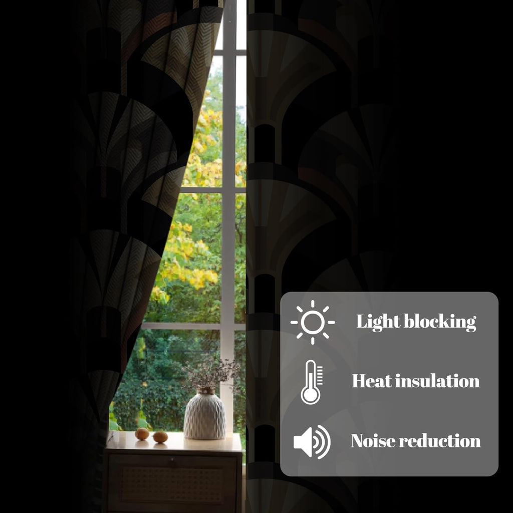 Geometric Blackout Curtains 84 Inch Long