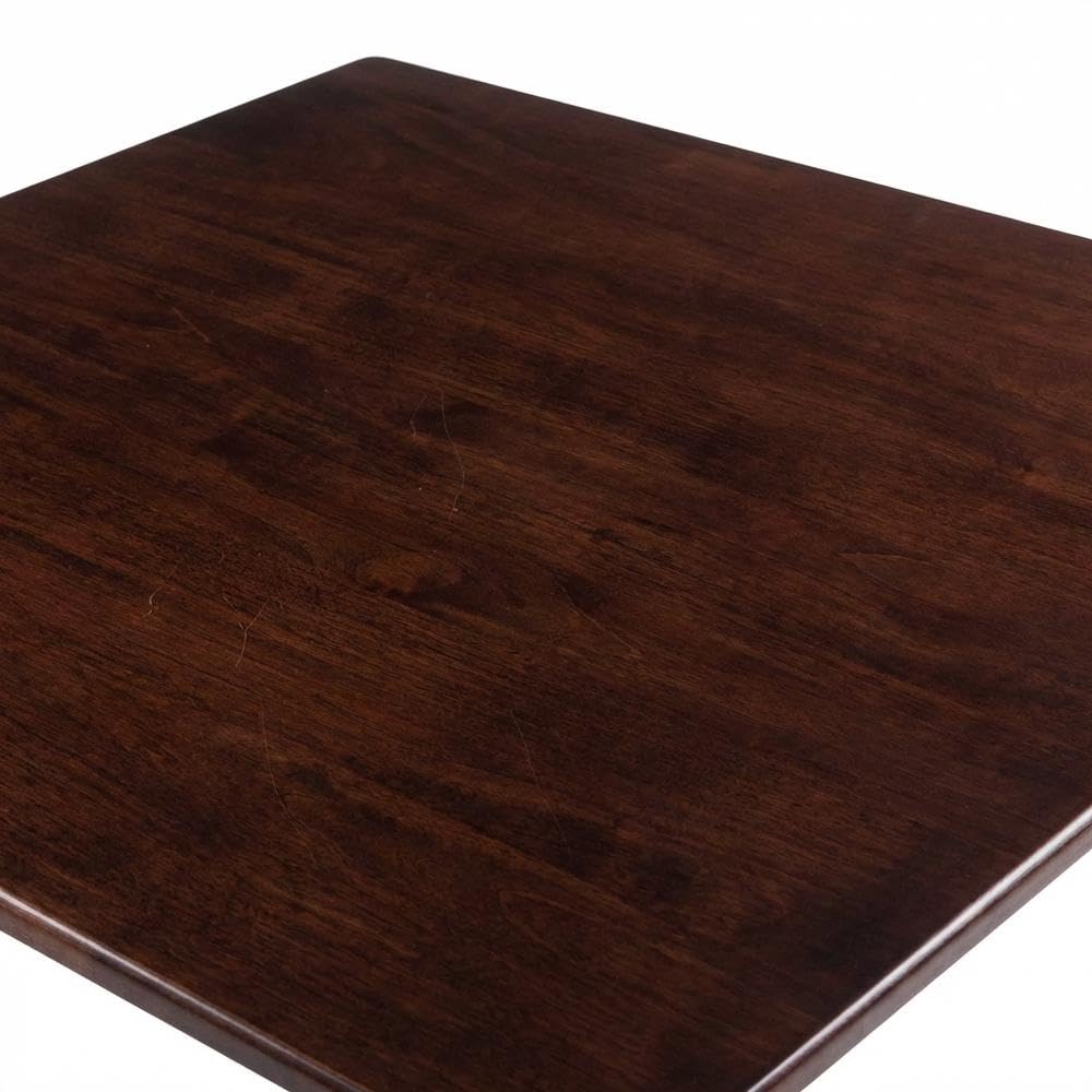 Walnut Small Square Dining Table - Solid Wood Kitchen Table for Compact Spaces - Elegant Square Table s, Kitchens, or