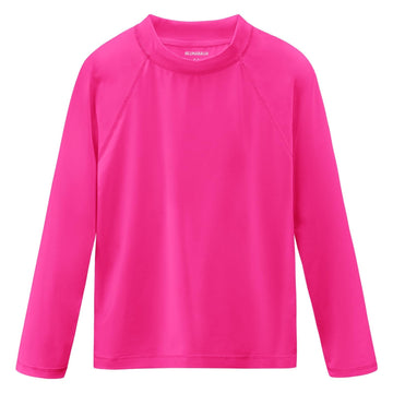 Girls Rash Guard Swim Shirt Long Sleeve for Toddler Kids Babies Infant Rashguard Water Shirt UPF50+ Swimming SPF Sun